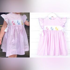 Classic Whimsy Easter Smock
Spring Bunnies Pink Smocked Beverly Dress 24M